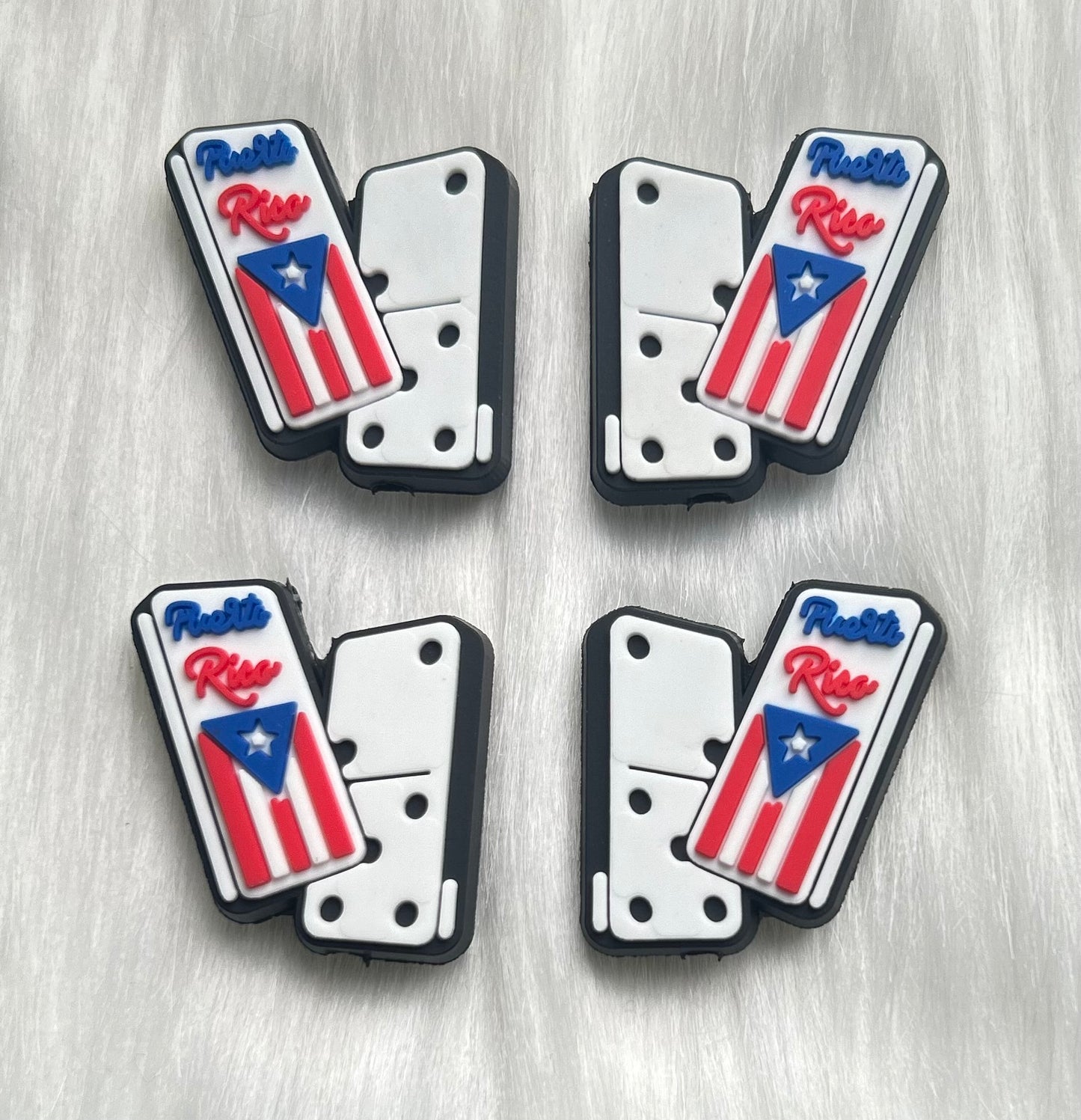 Puerto Rico Dominoes Focal Bead