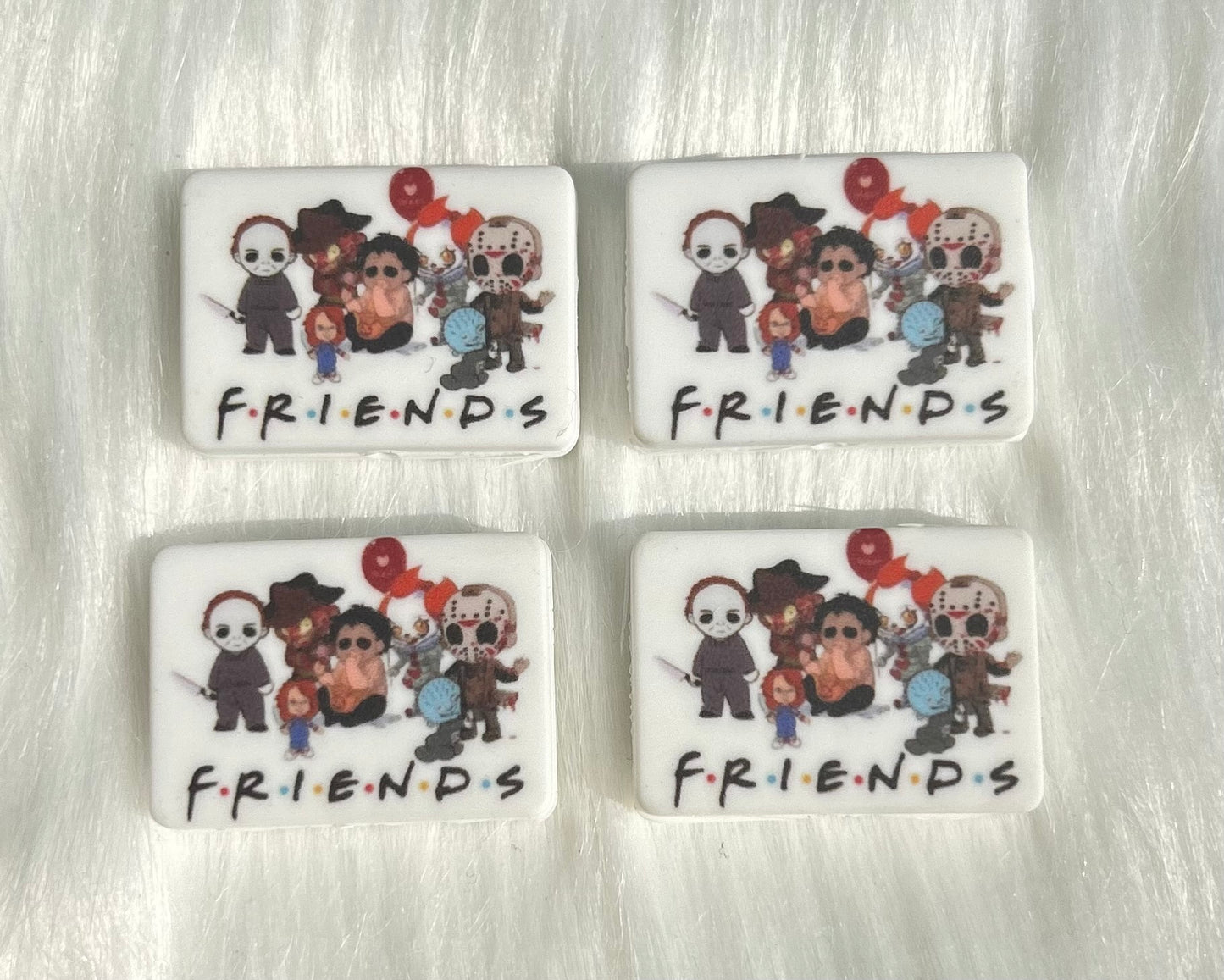 Friends Horror Square Focal Bead