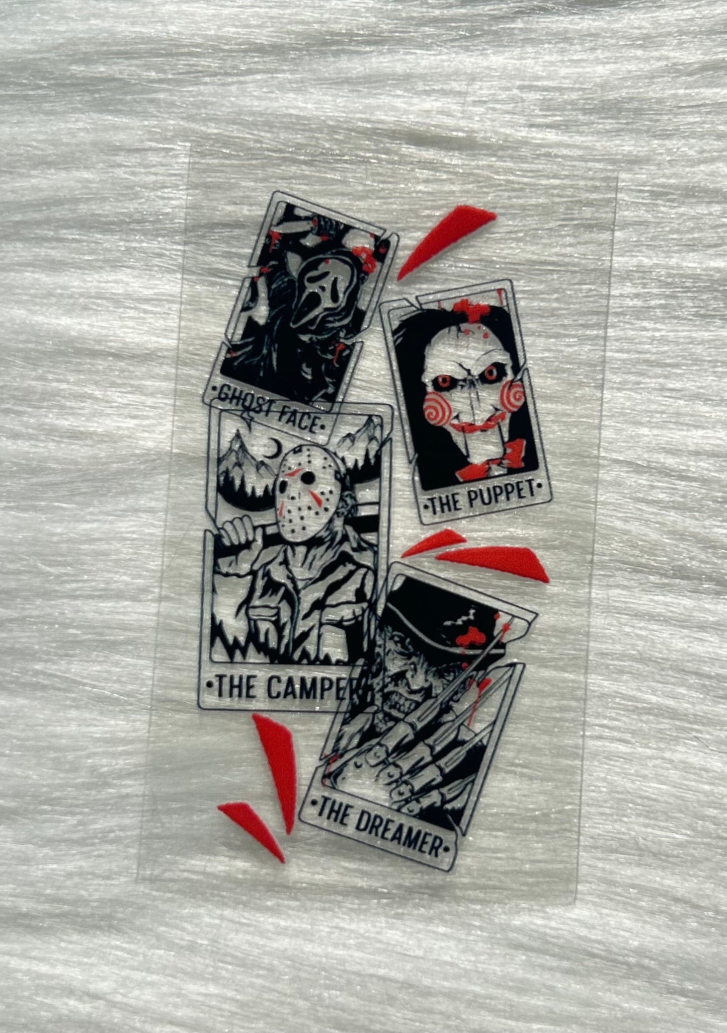 Horror Cards Keychain Decal