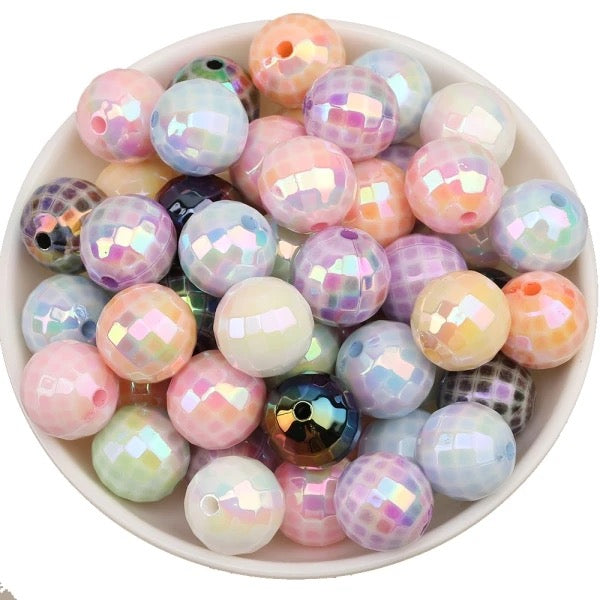 16mm Solid Disco Mix Beads