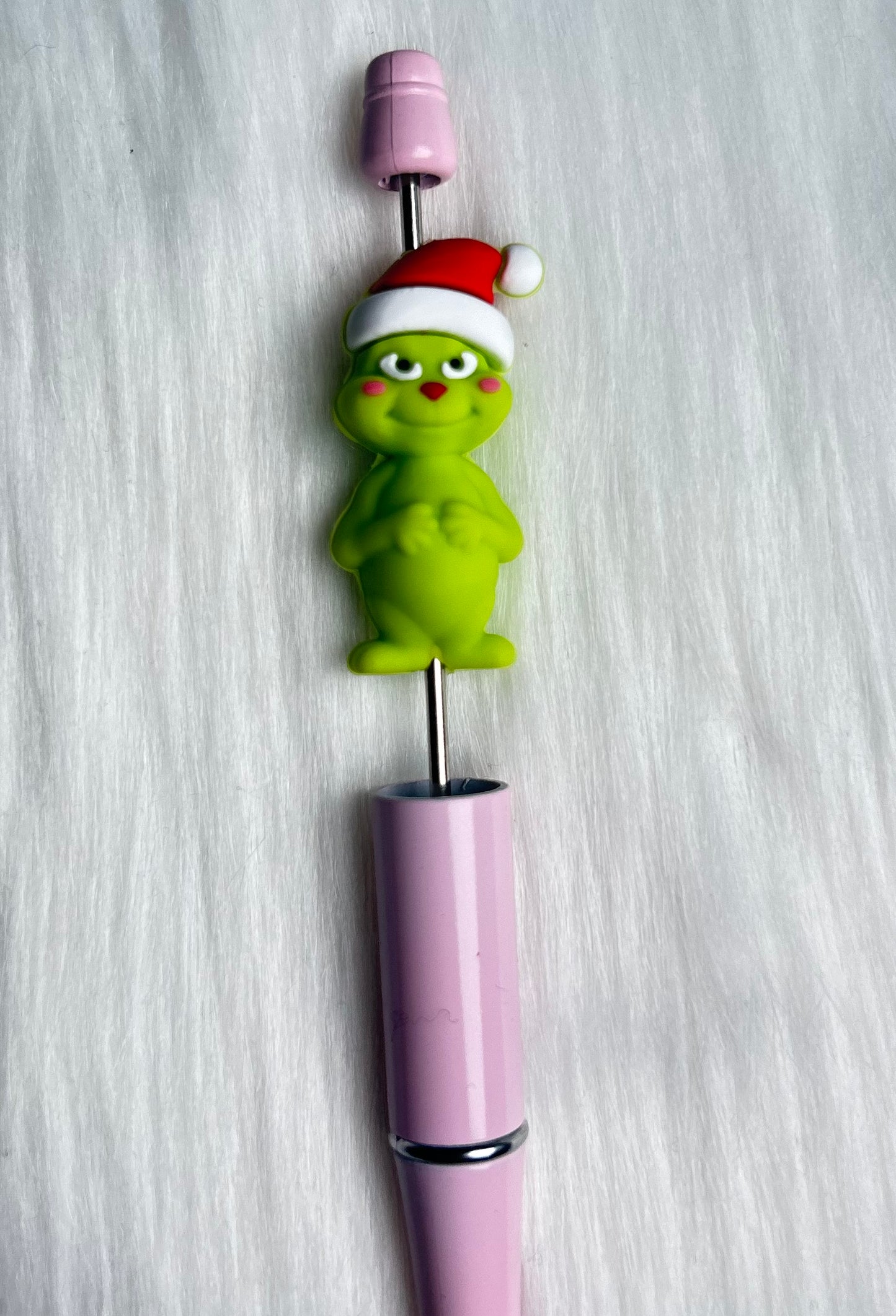 3D Mean Green Guy With Hat Focal Bead