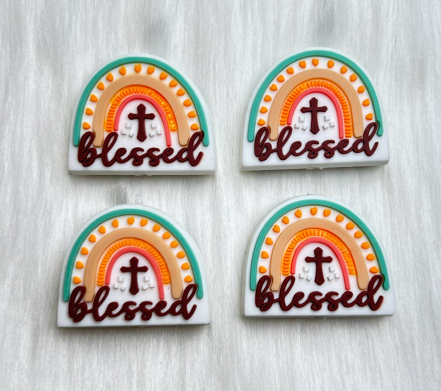 Blessed Rainbow Focal Bead