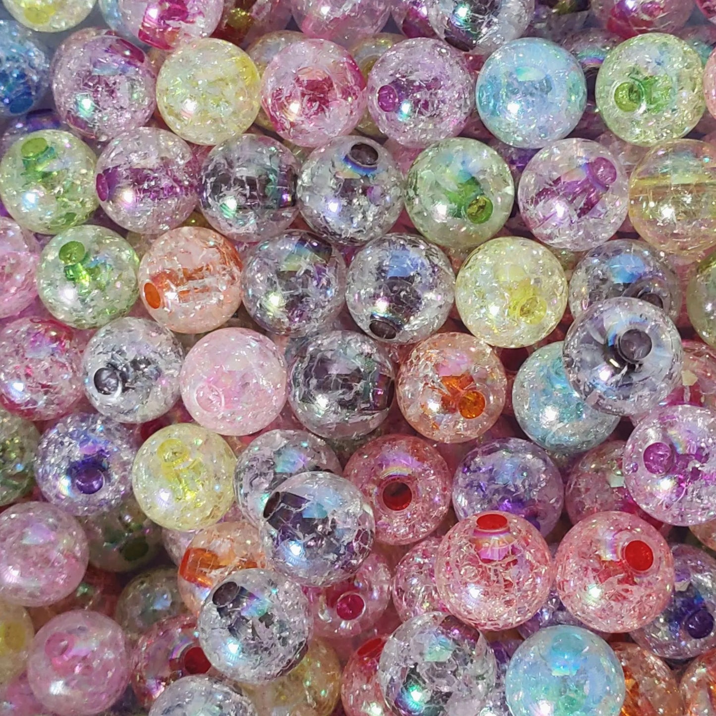 12mm Double Layer Crackle Beads