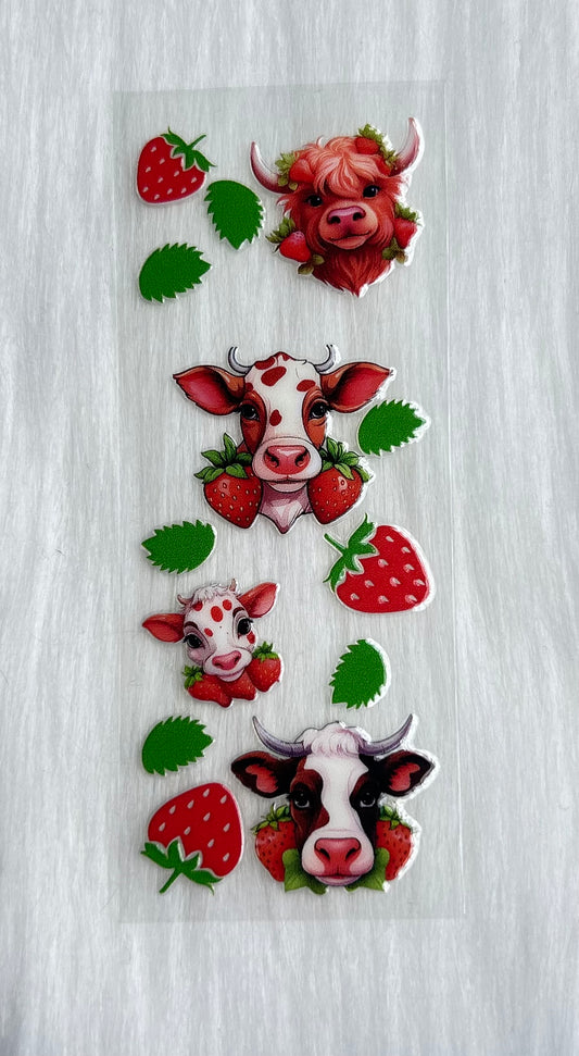 Cows & Strawberries Pen Wrap