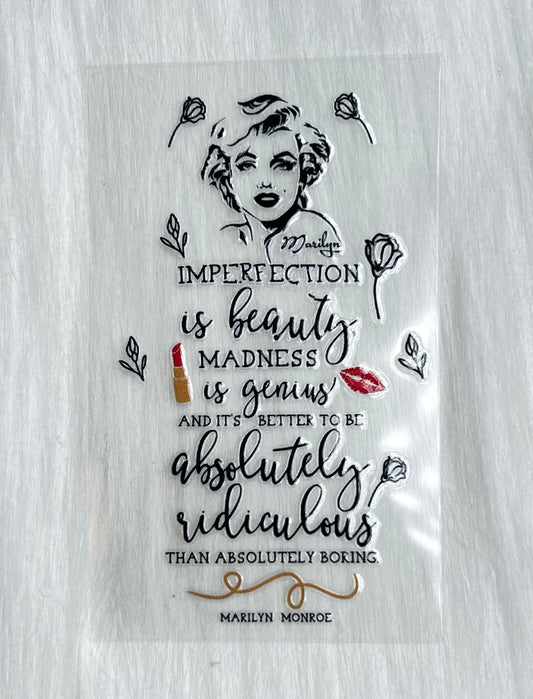 Marilyn Keychain Decal