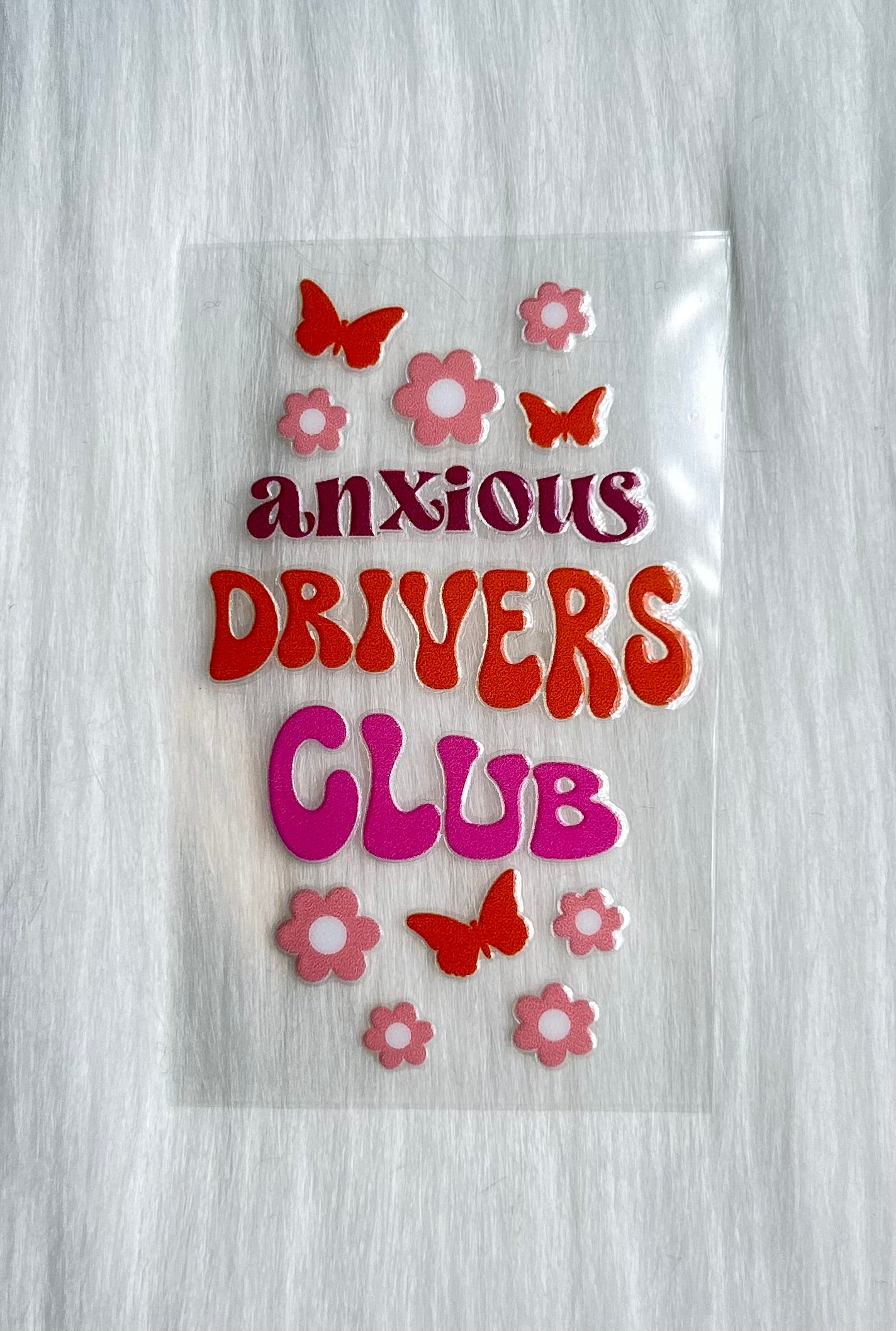 Anxious Drivers Club Keychain Decal