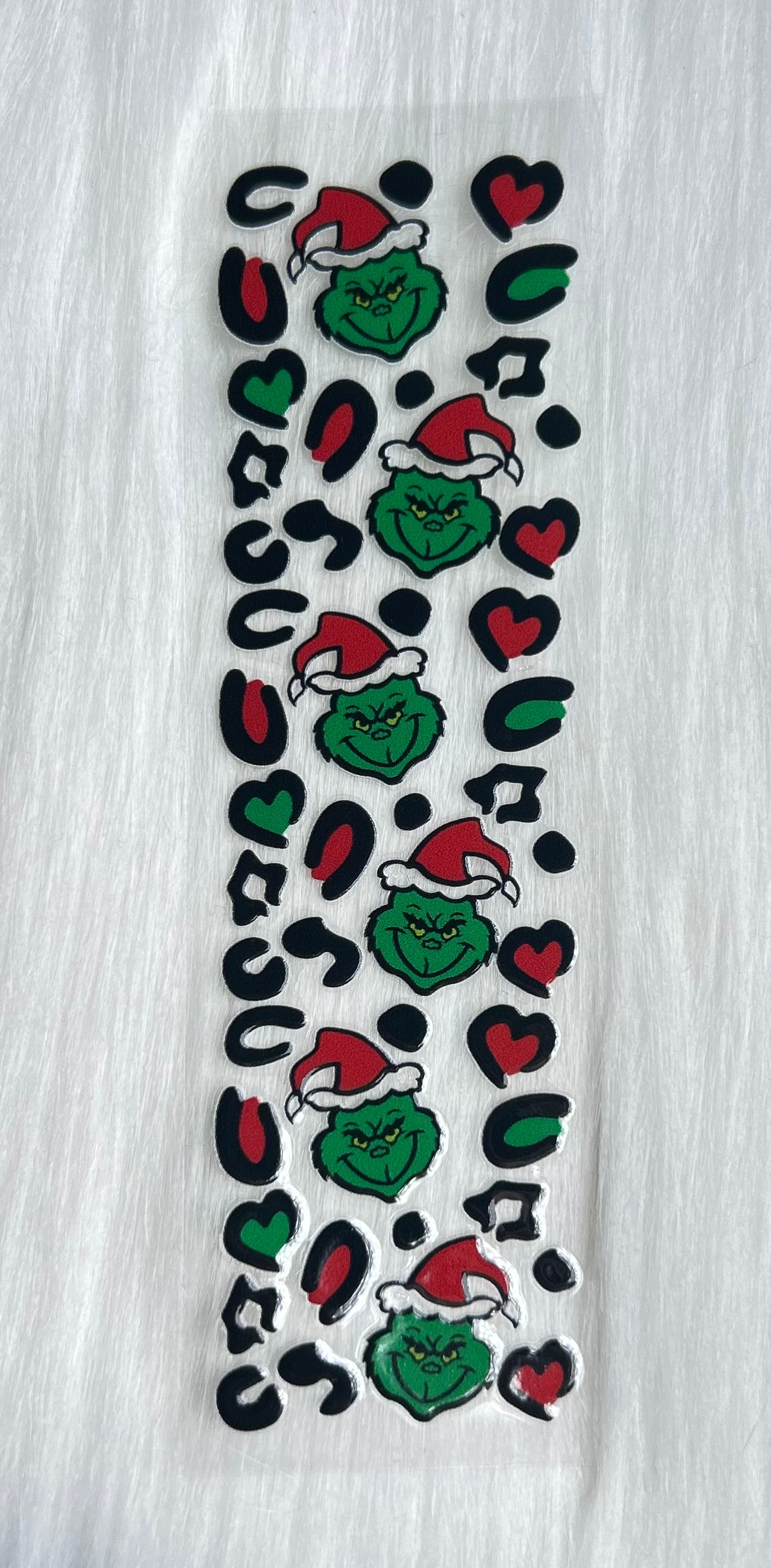 Cheetah Print Mean Green Guy UV DTF Bookmark Wrap