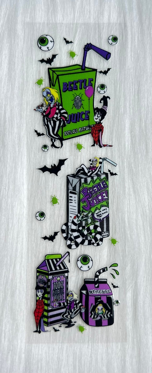 Beetlejuice UV DTF Bookmark Wrap