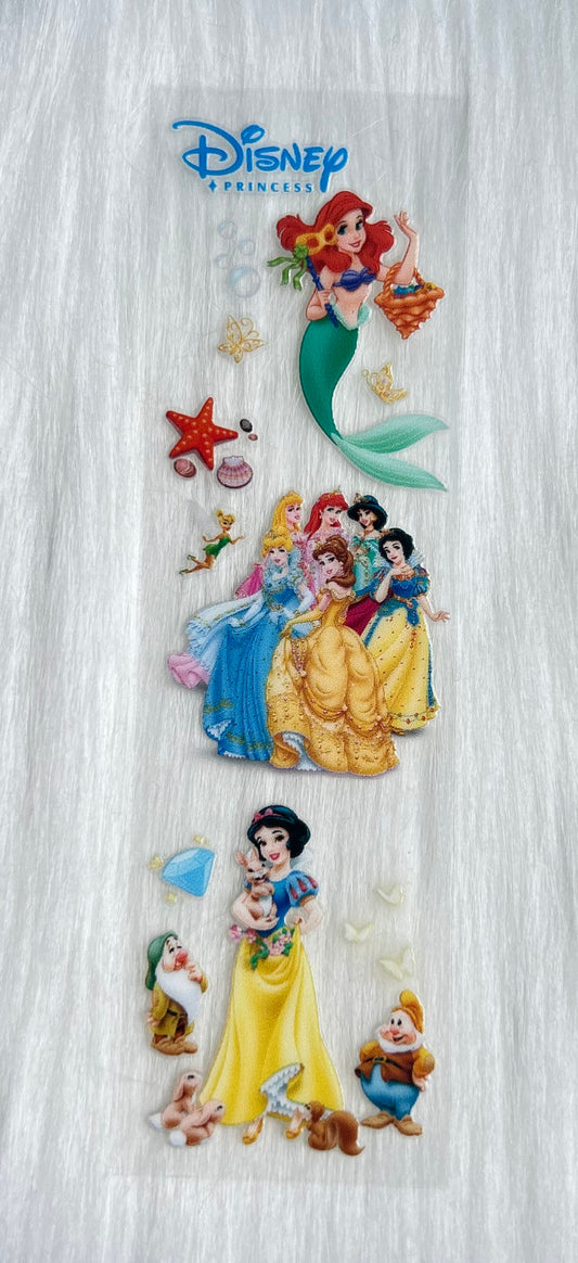 Princesses UV DTF Bookmark Wrap