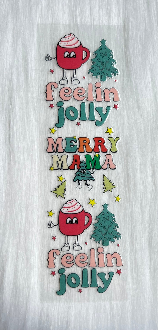 Merry Mama UV DTF Bookmark Wrap