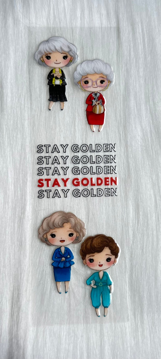 Stay Golden UV DTF Bookmark Wrap