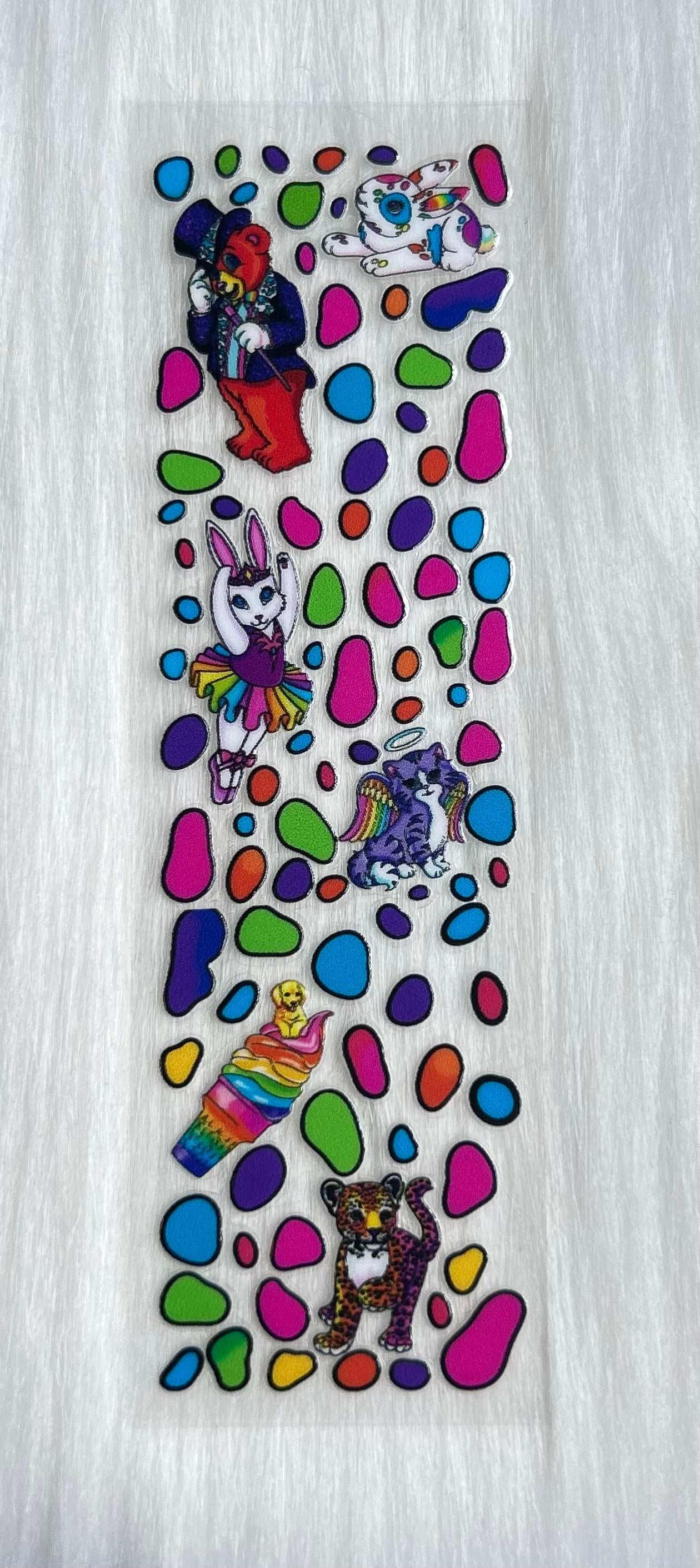 Lisa Frank UV DTF Bookmark Wrap