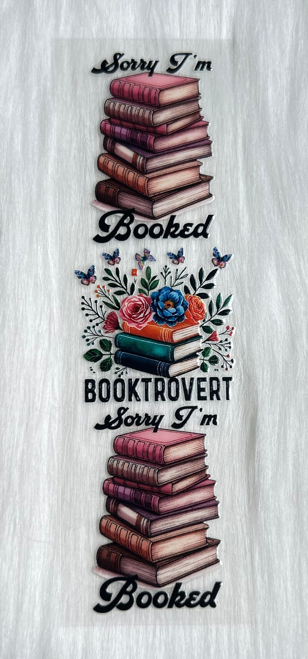 Booktrovert UV DTF Bookmark Wrap