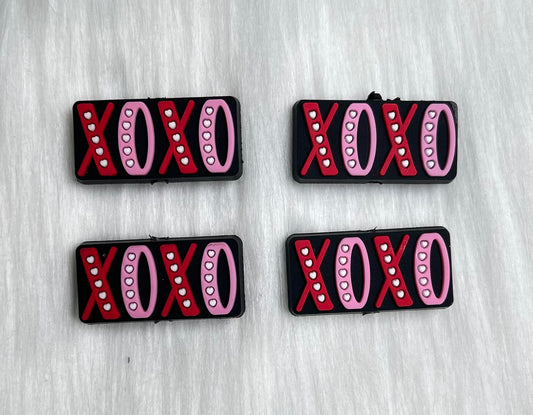 XOXO Rectangle Focal Bead