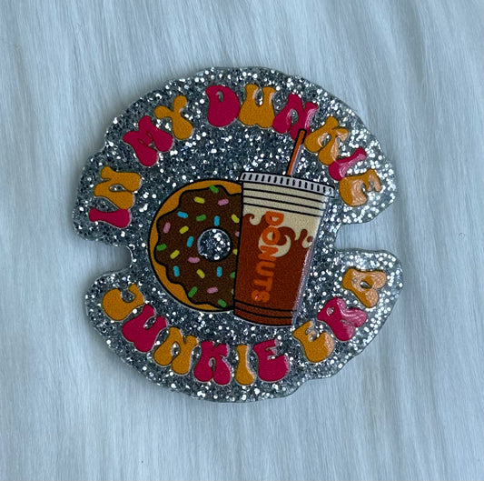 In My Dunkin Junkie Era Glitter Acrylic