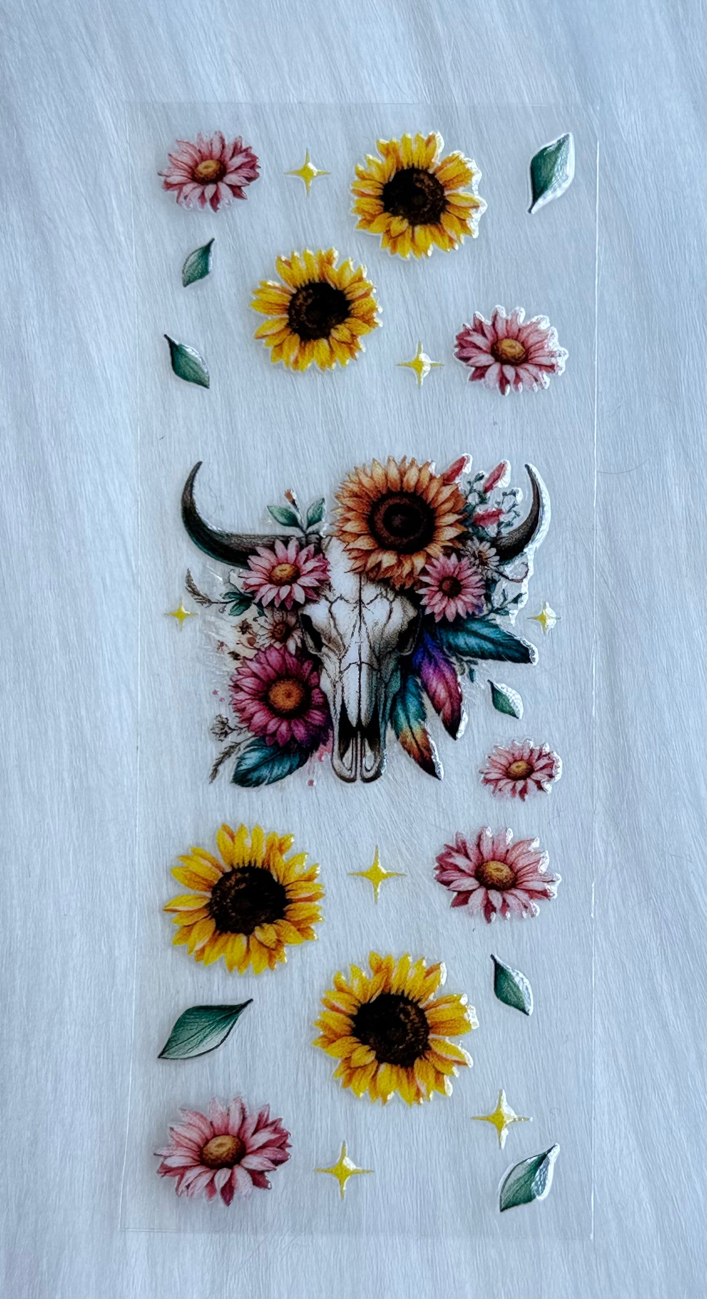 Floral Bull Skull Pen Wrap