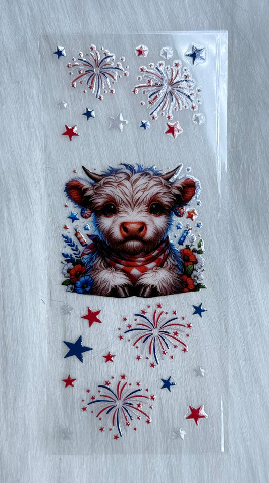 Patriotic Cow Pen Wrap
