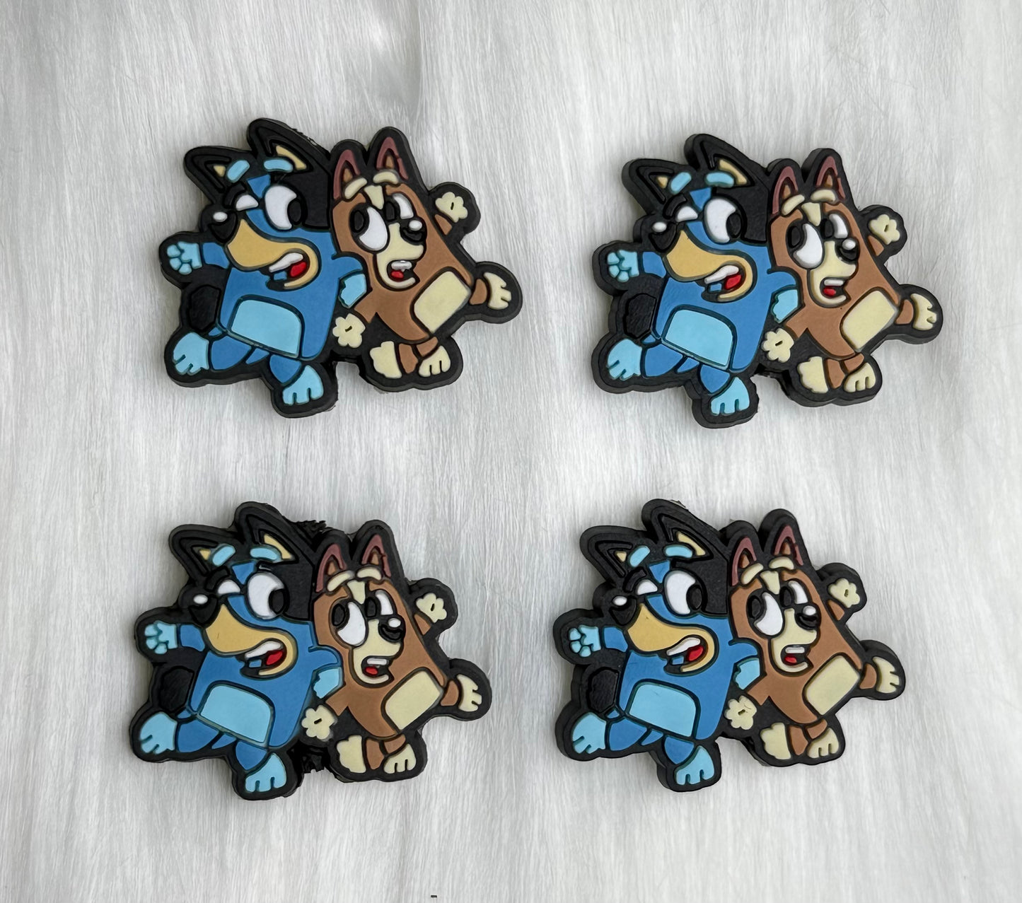 Blue Dog & Friend Focal Bead