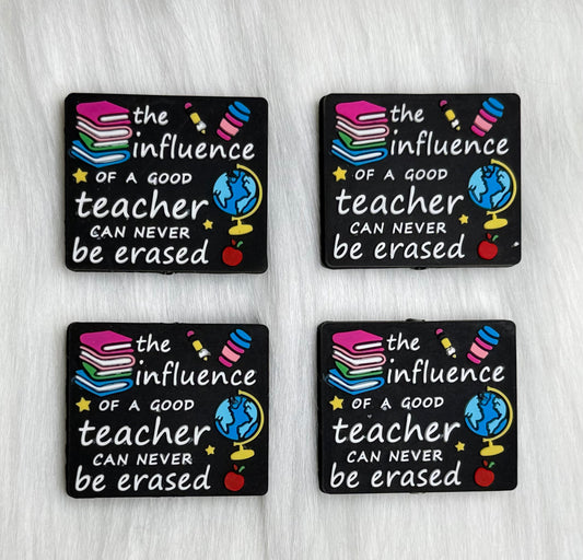 'The Influence Of A Good Teacher Can Never Be Erased' Focal Bead