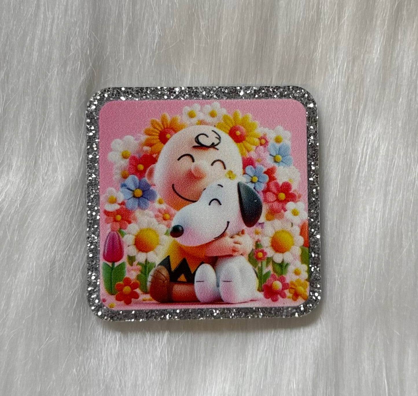 Charlie & Snoop Glitter Acrylic