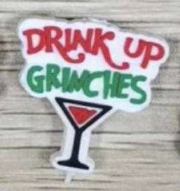 Drink Up Grinches Focal Bead