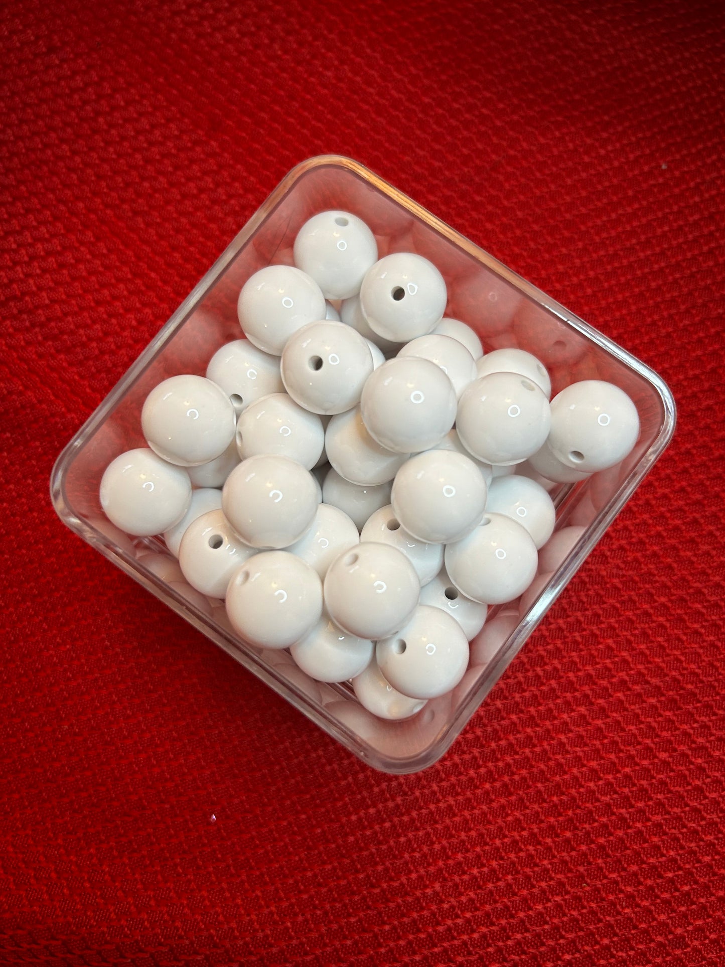 16mm solid acrylic beads