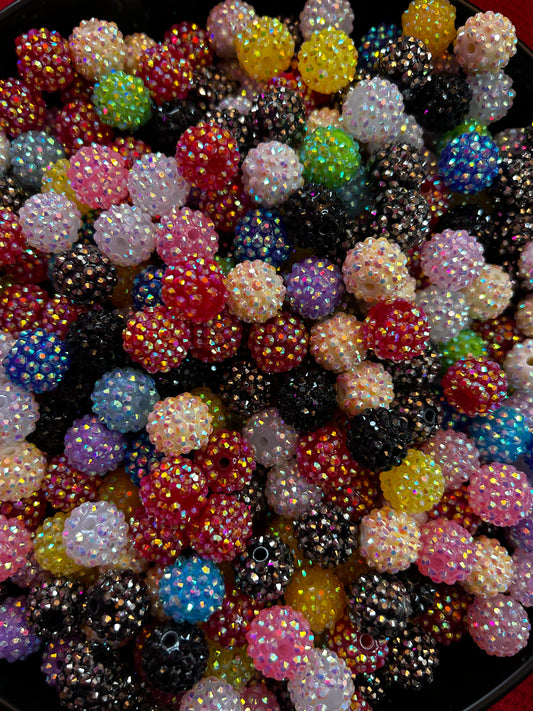 16mm Acrylic Rhinestone Beads