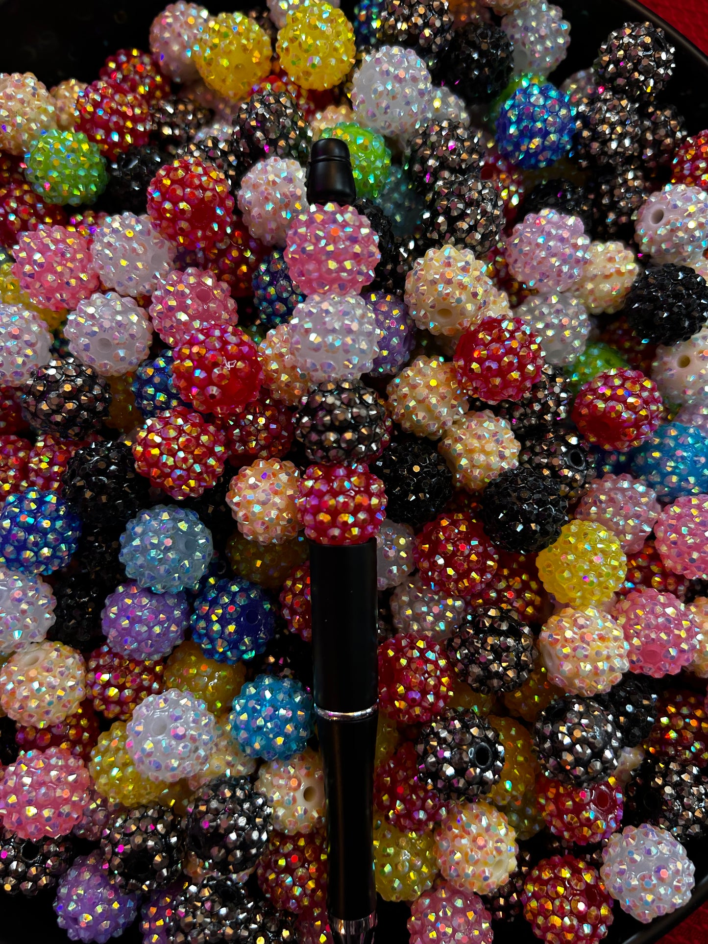 16mm Acrylic Rhinestone Beads