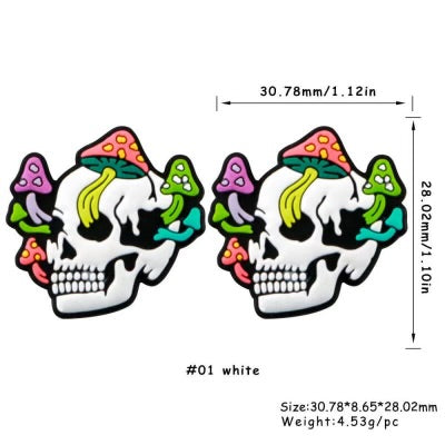 Mushroom Skull Focal Bead