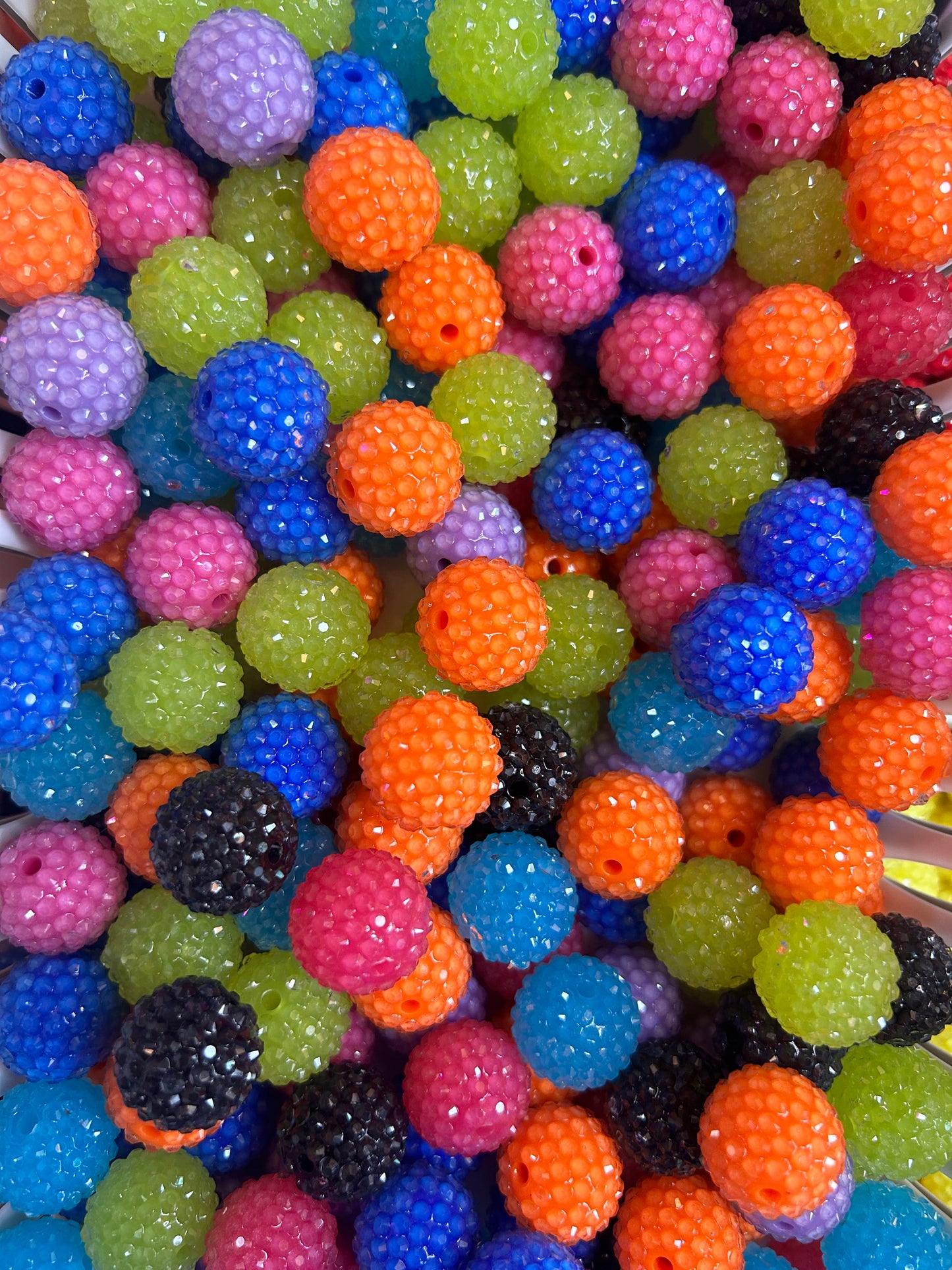 20mm Jelly Rhinestone Beads