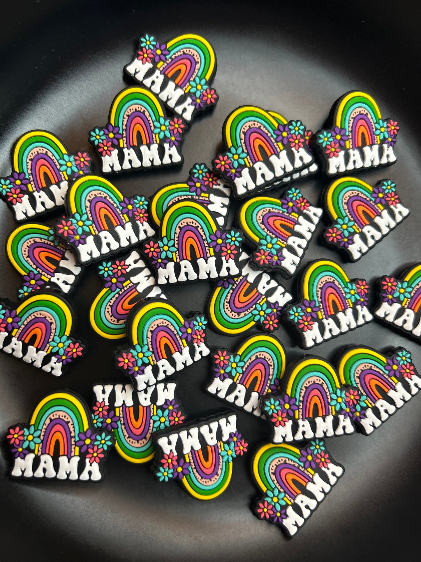 Mama Rainbow Focal Bead