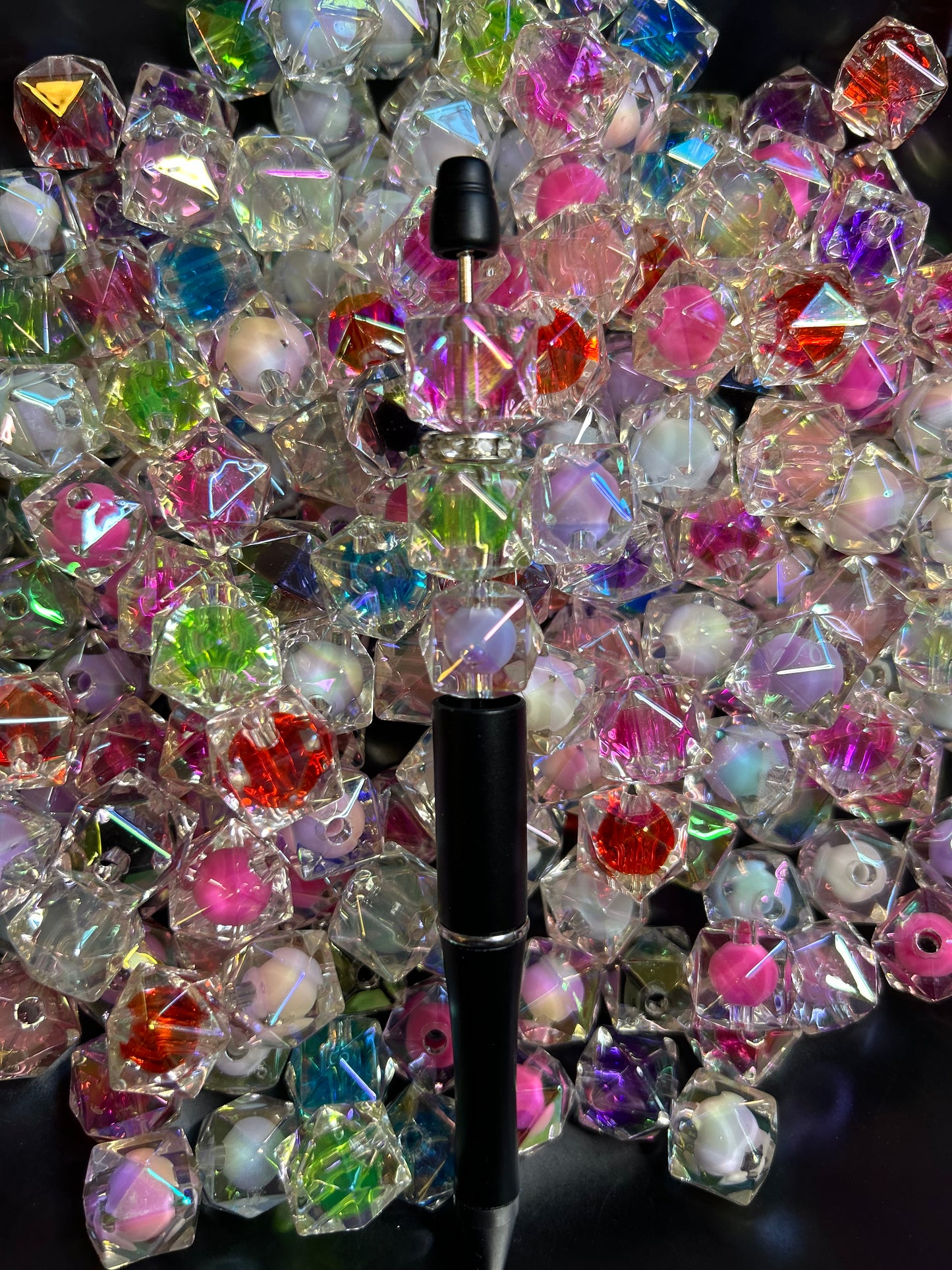 Gorgeous Double Layer Hexagon Mix Beads