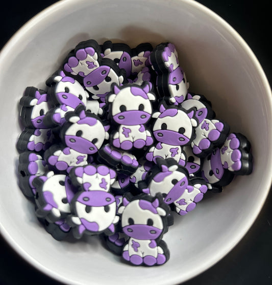 Purple Cow Focal Bead