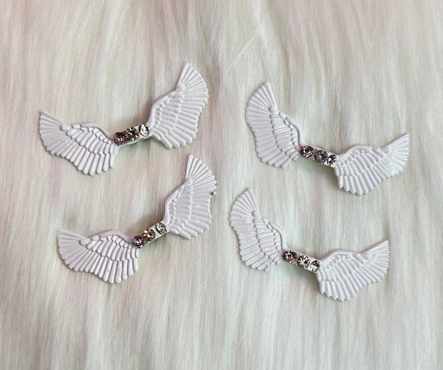 Rhinestone Angel Wing Beads