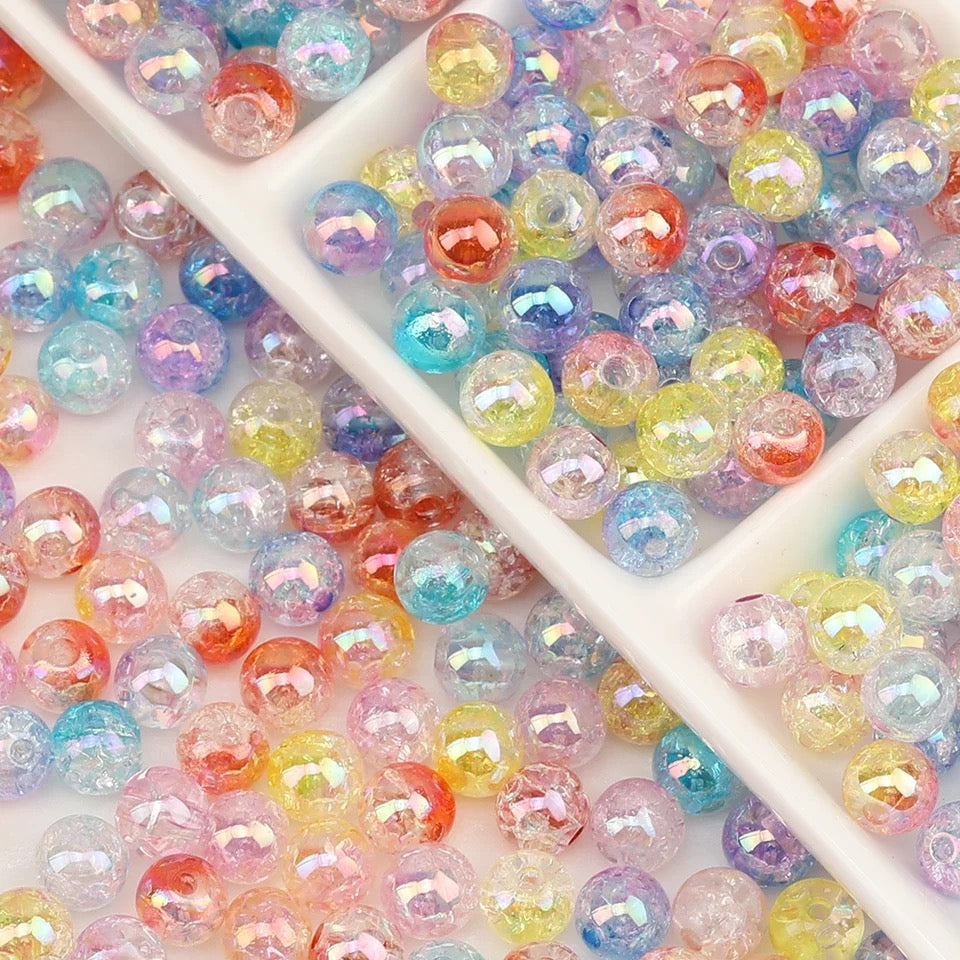 14mm Crackle Beads