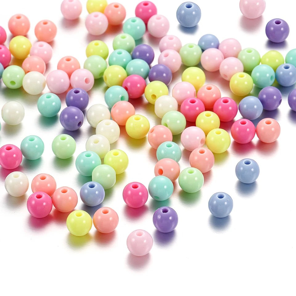 Colorful Acrylic Spacer Beads