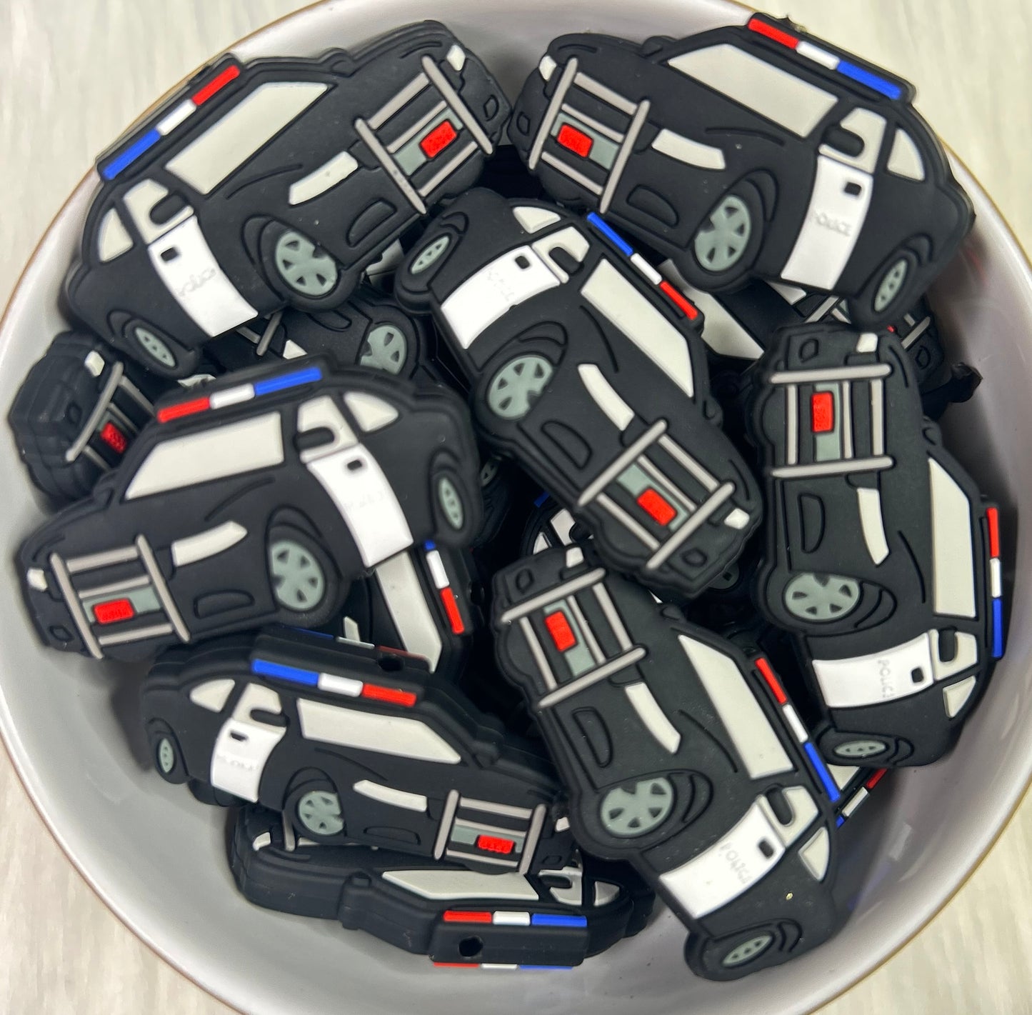 Police Car Focal Bead