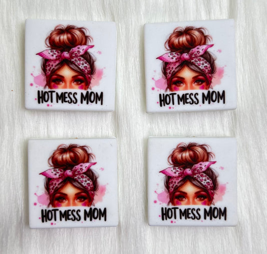 Hot Mess Mom Focal Bead