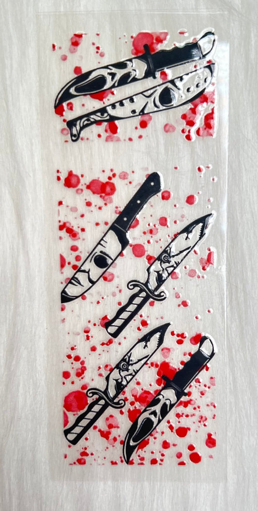 Horror Character Knives Pen Wrap