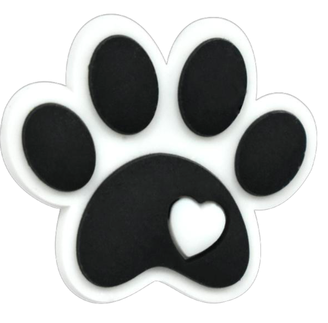 Paw Print Focal Bead