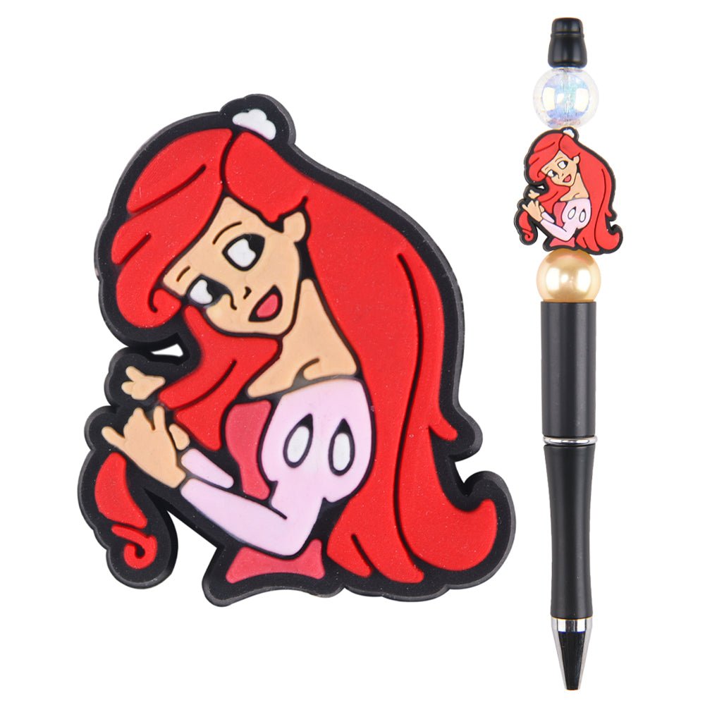 Red Hair Mermaid Focal Bead