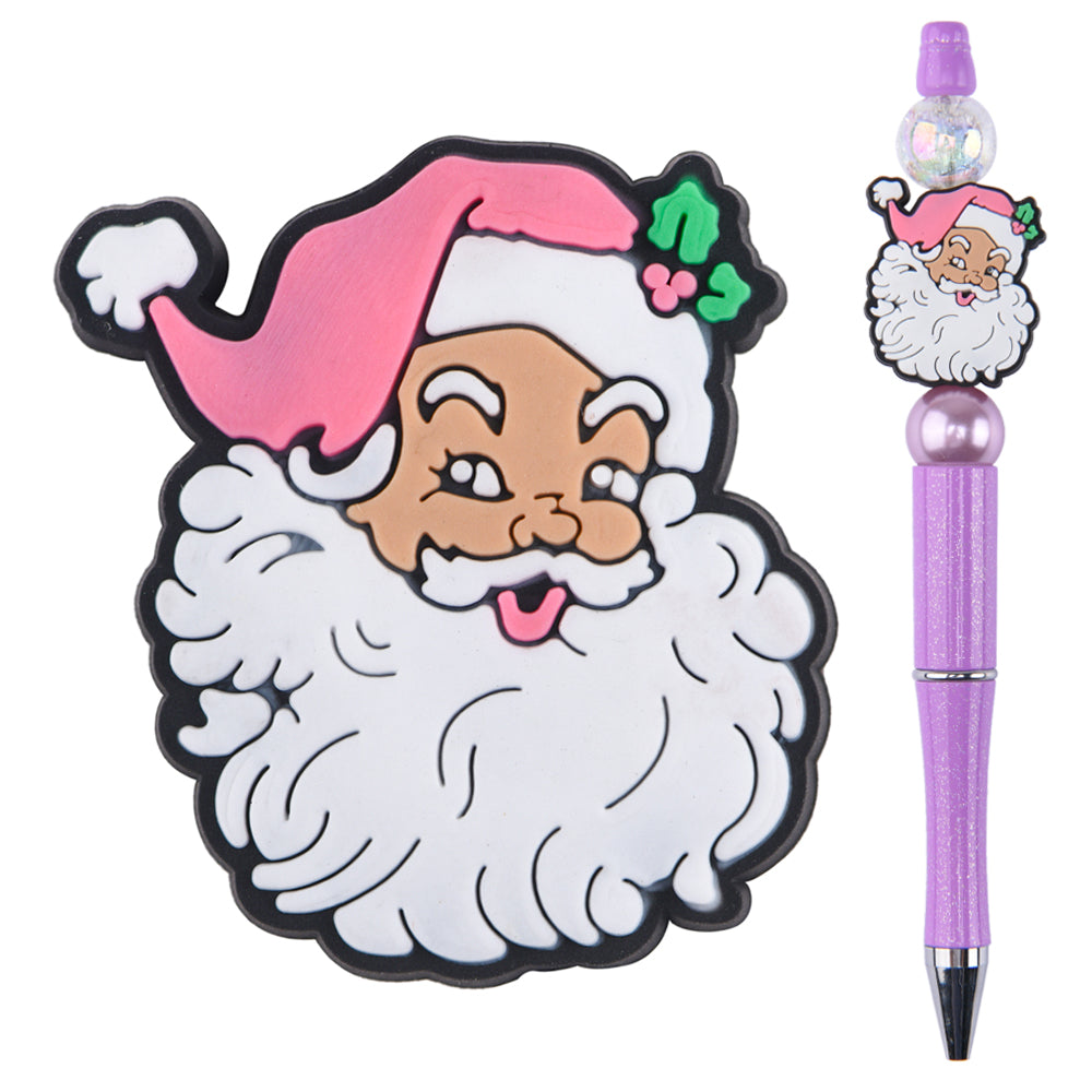 Pink Hat Santa Focal Bead