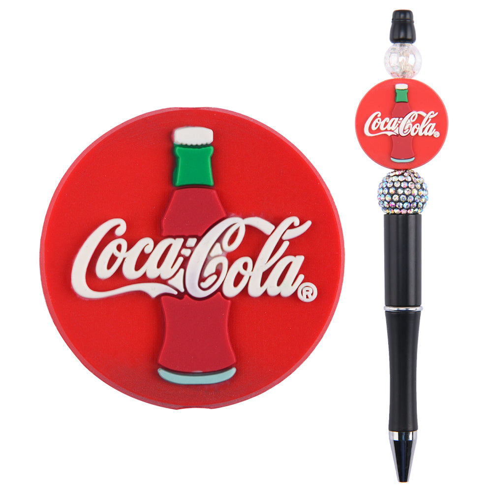 Coca-Cola Round Focal Bead