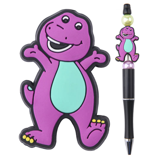 Barney Purple Dinosaur Focal Bead