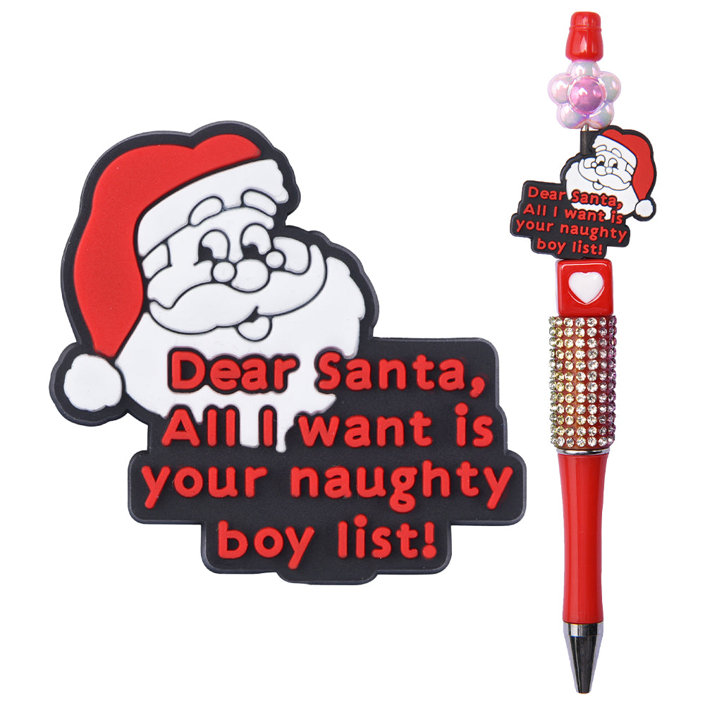 Naughty Dear Santa Focal Bead