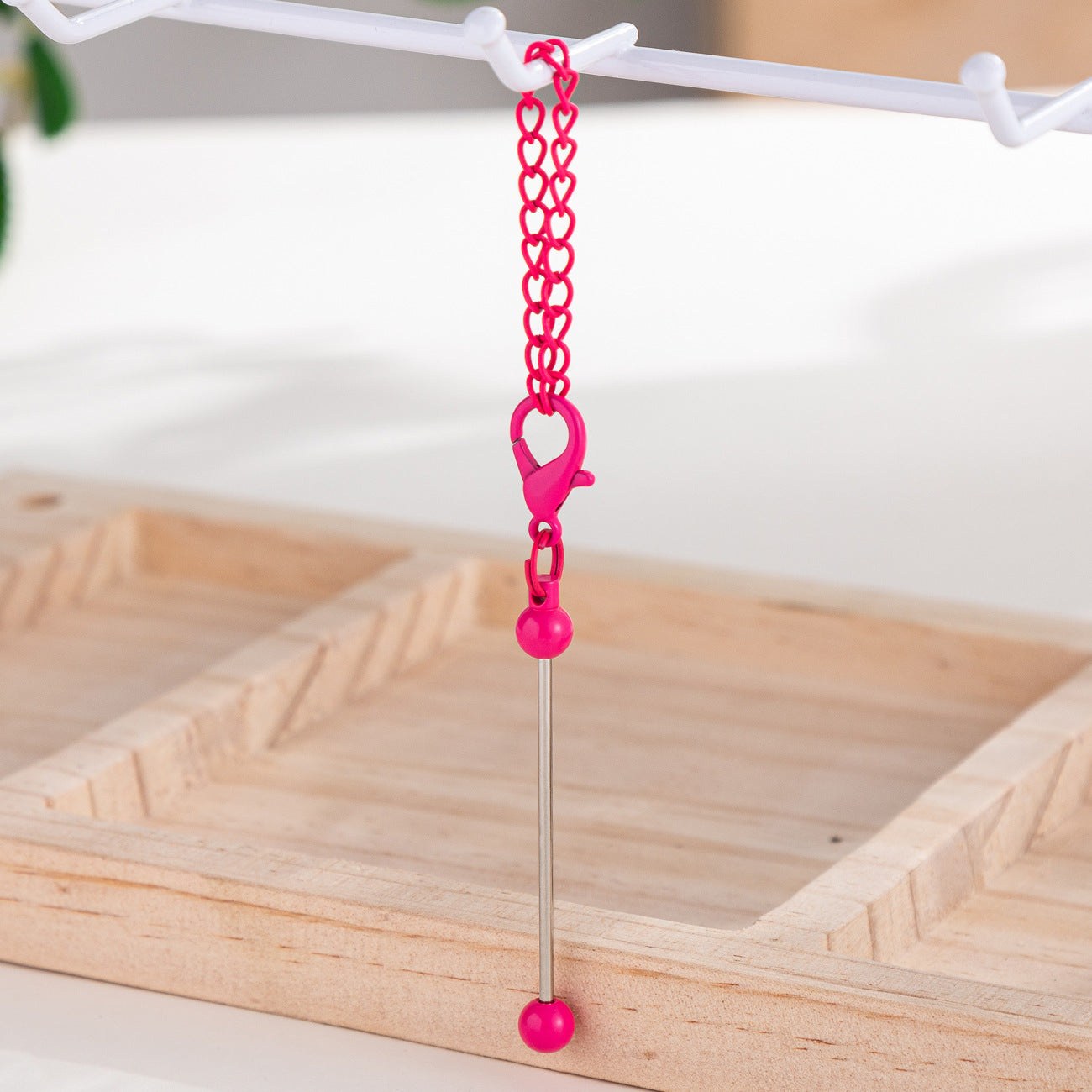Small Beadable Keychain Bars