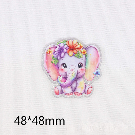 Cute Flower Elephant Acrylic