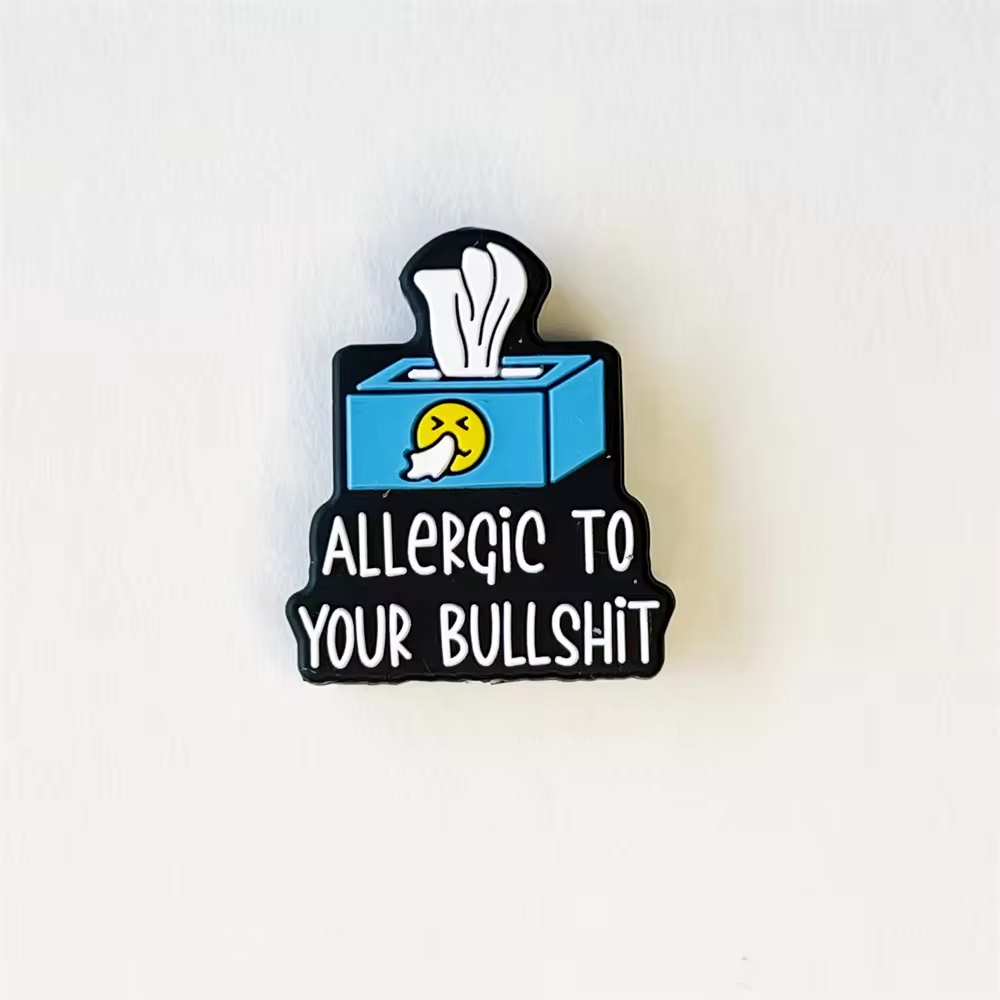 'Allergic To Your Bullshit' Focal Bead