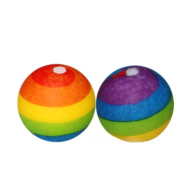 New Rainbow Stripe Printed Silicone Beads