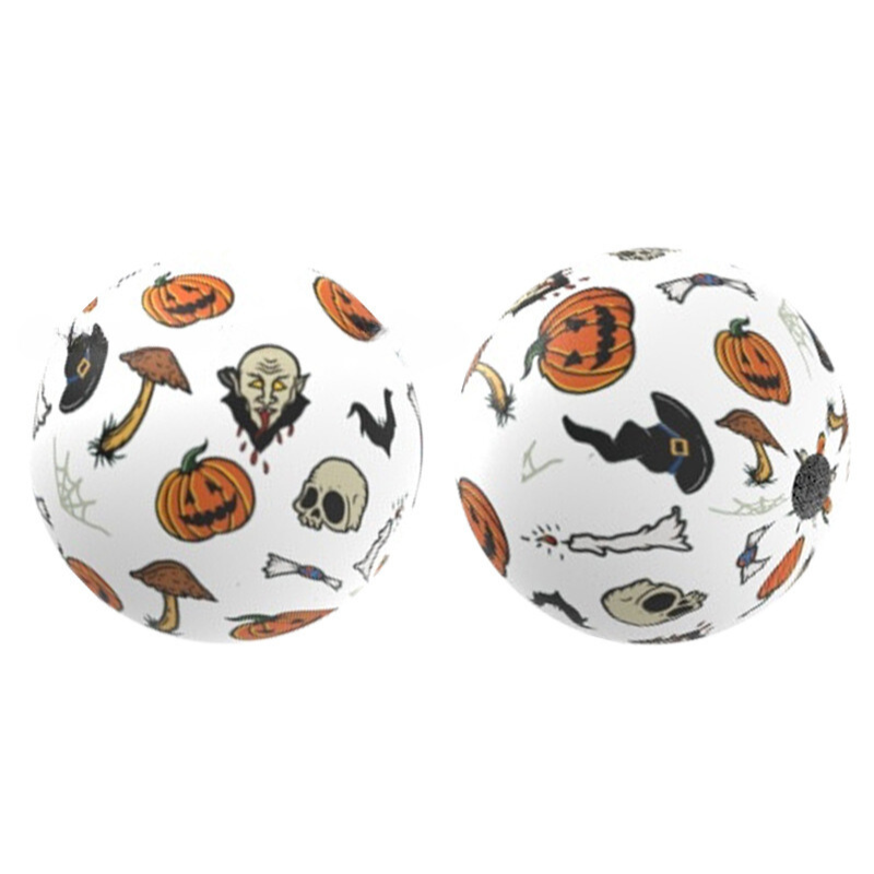 New Halloween Printed Silicone Beads